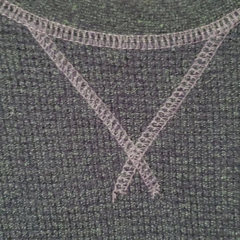 Red Head Brand Thermal Waffle Weave Long Sleeve‎ Forest Green Top Size Large